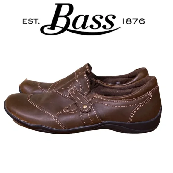 G.H. Bass & Co. Brown Leather Slip-Ons NEW G.H. Bass & CO. Womens Brown Leather Slip On Shoe USA 11  main image 4